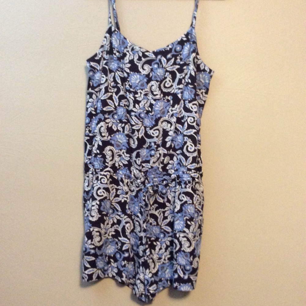 Loft- blue romper (shorts)